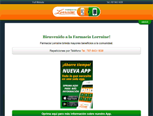 Tablet Screenshot of farmacialorraine.com